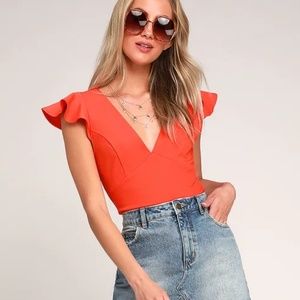 Orange GameDay crop top